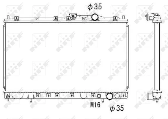 Radiator, engine cooling (58182)