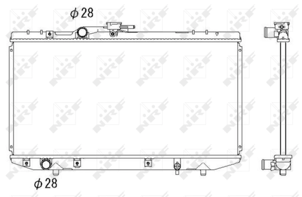Radiator, engine cooling (53269)