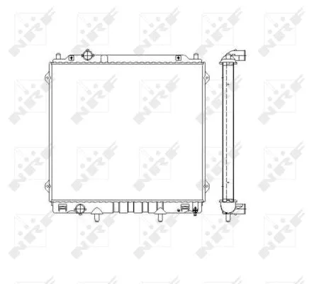 Radiator, engine cooling (53480)