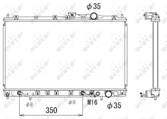 Radiator, engine cooling (53283)