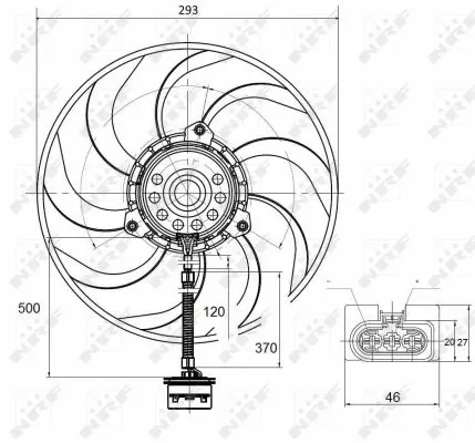 Fan, engine cooling