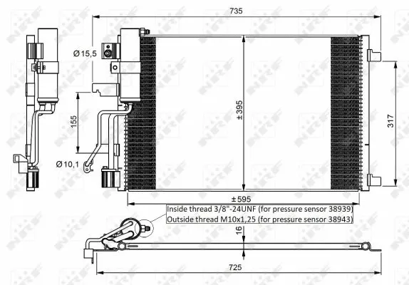 Condenser, air conditioning (35975)