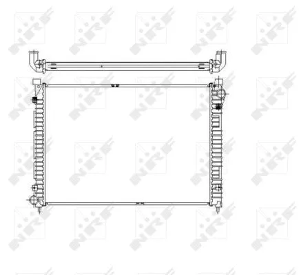 Radiator, engine cooling (55444)