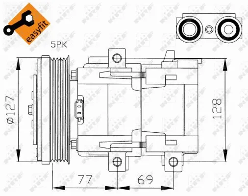 Compressor, air conditioning