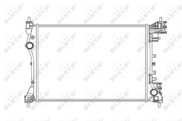 Radiator, engine cooling (53834)