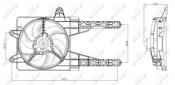 Fan, engine cooling