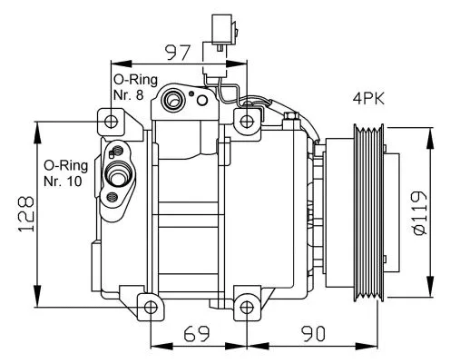 Compressor, air conditioning