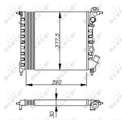 Radiator, engine cooling