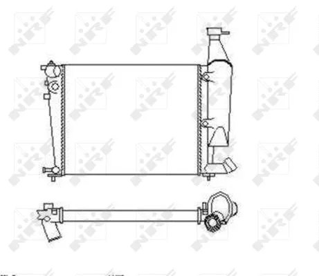 Radiator, engine cooling (54676)