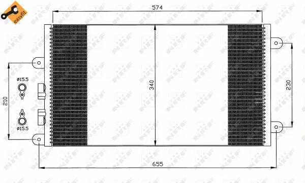 Condenser, air conditioning