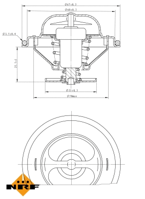 Thermostat, coolant (725070)