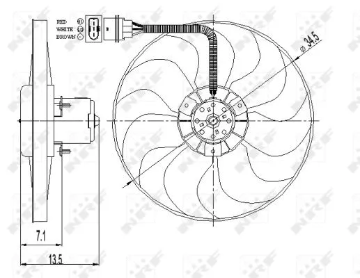 Fan, engine cooling