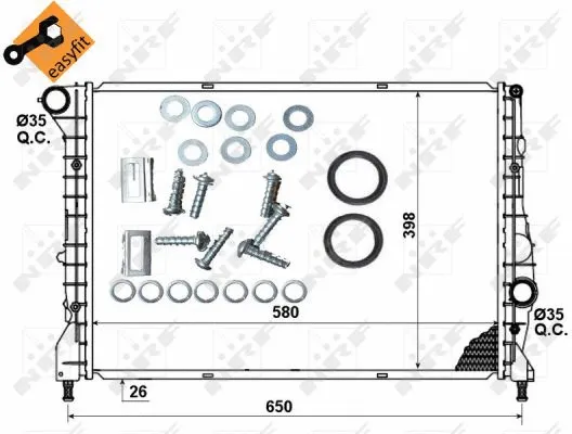 Radiator, engine cooling