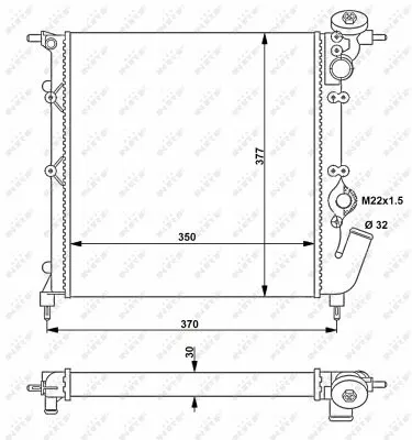 Radiator, engine cooling