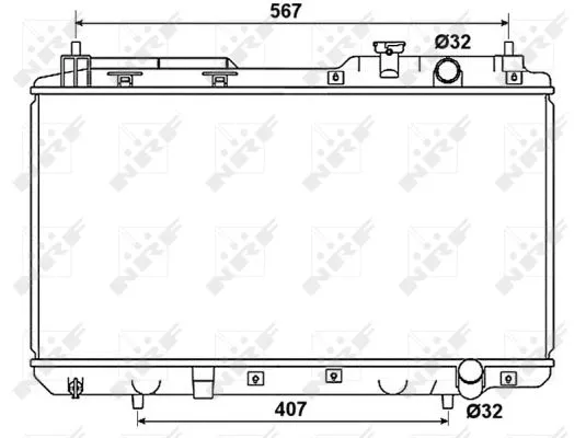 Radiator, engine cooling