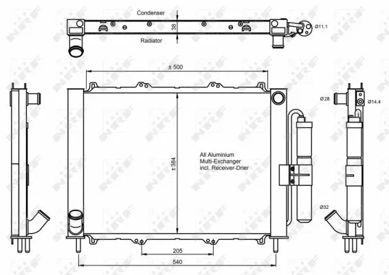 Condenser, air conditioning