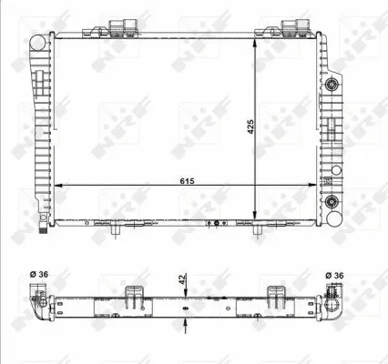 Radiator, engine cooling (51281)