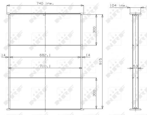 Core, radiator (14578)