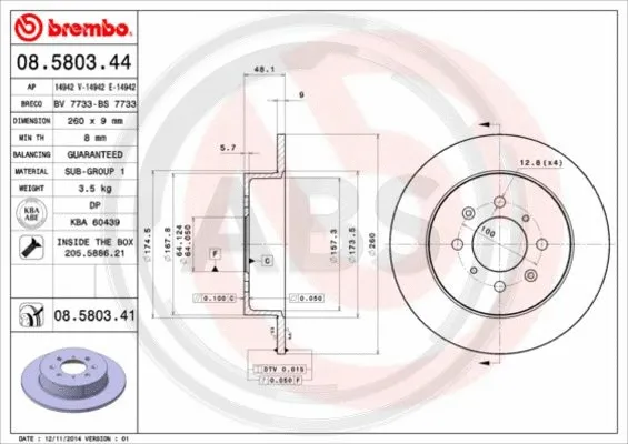 Brake Disc (08.5803.41)