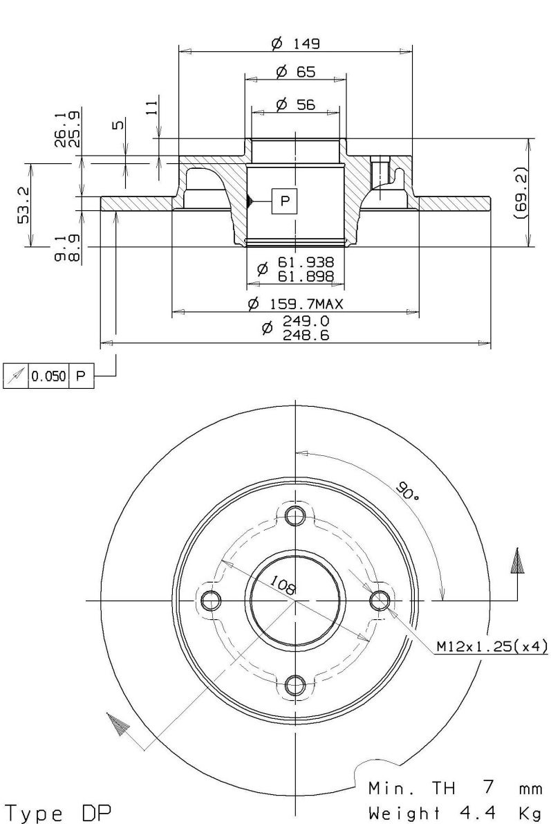 Brake Disc (08.9512.20)