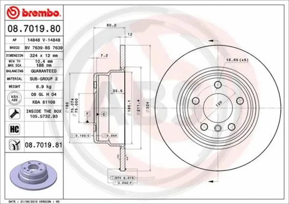 Brake Disc (08.7019.81)