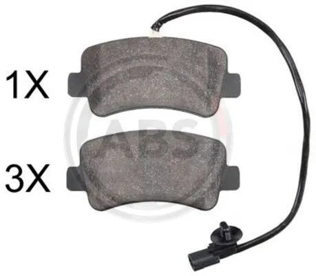 Brake Pad Set, disc brake (37847)