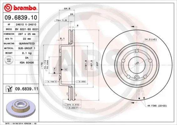 Brake Disc (09.6839.11)