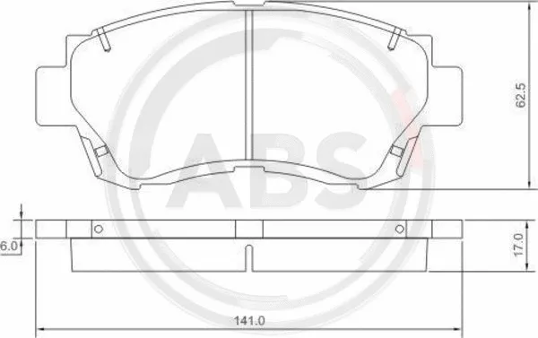 Brake Pad Set, disc brake (36713)