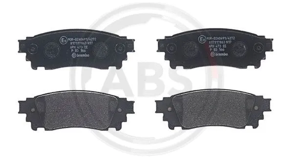 Brake Pad Set, disc brake (P83166)