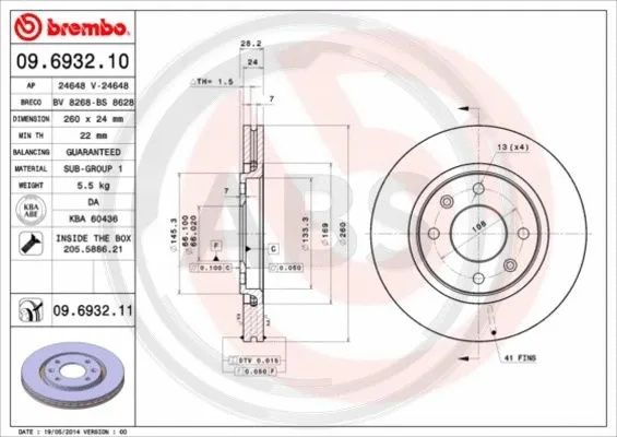 Brake Disc (09.6932.11)