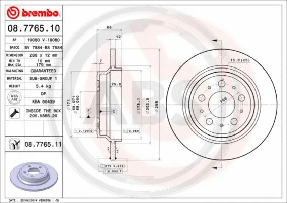 Brake Disc (08.7765.11)