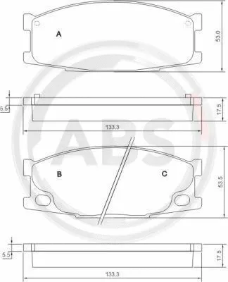 Brake Pad Set, disc brake (37026)