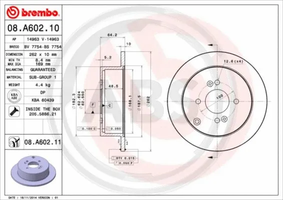 Brake Disc (08.A602.11)