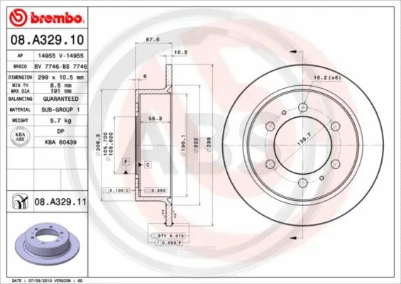 Brake Disc (08.A329.11)