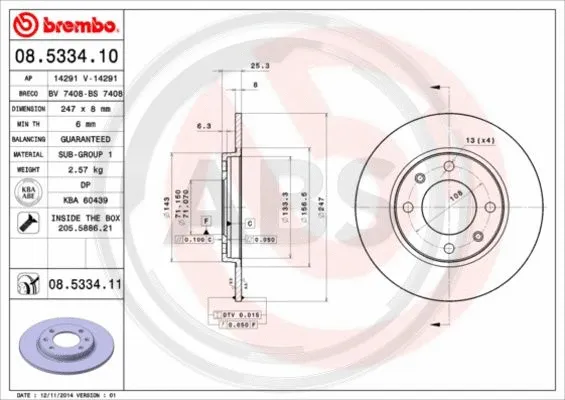 Brake Disc (08.5334.11)