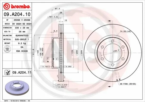 Brake Disc (09.A204.11)