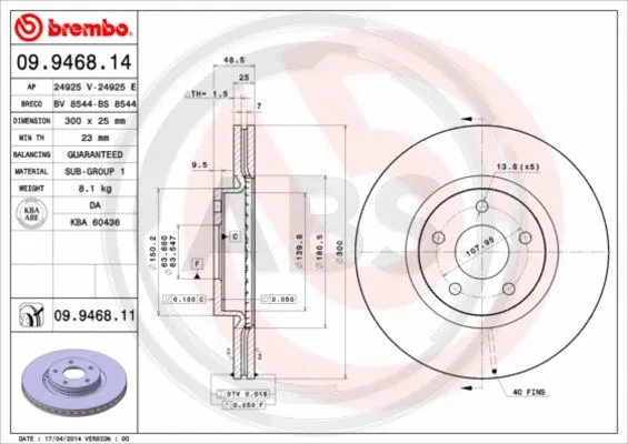 Brake Disc (09.9468.11)