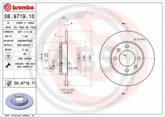 Brake Disc (08.9719.11)