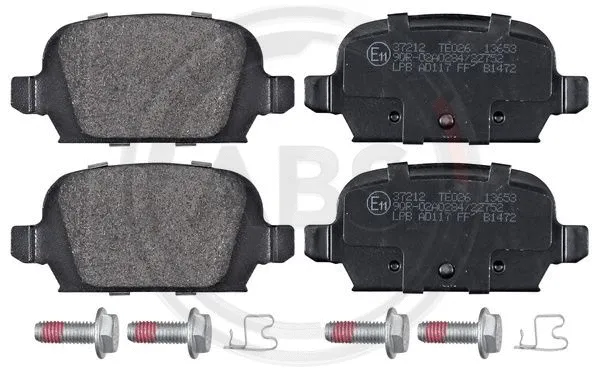 Brake Pad Set, disc brake (37212)