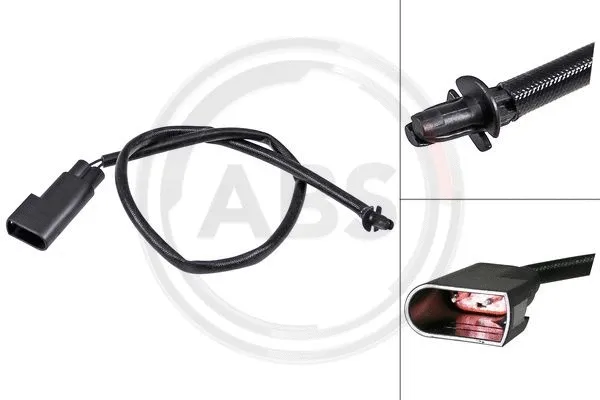 Warning Contact, brake pad wear (39669)