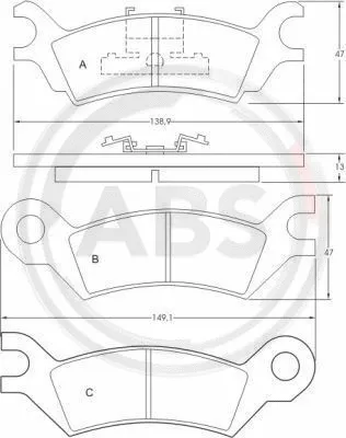 Brake Pad Set, disc brake (36502)