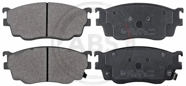 Brake Pad Set, disc brake (37189)
