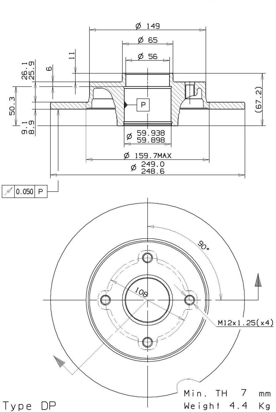 Brake Disc (08.9512.10)