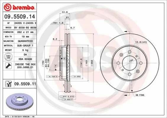 Brake Disc (09.5509.11)