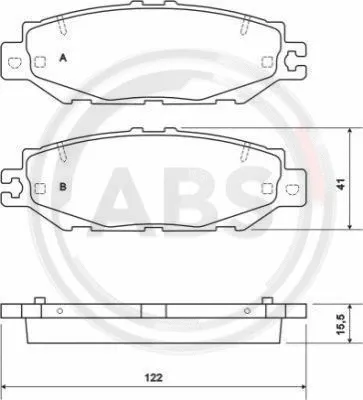 Brake Pad Set, disc brake (36922)
