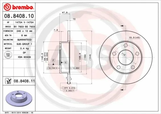 Brake Disc (08.8408.11)