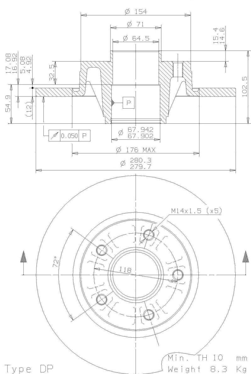 Brake Disc (08.9597.10)
