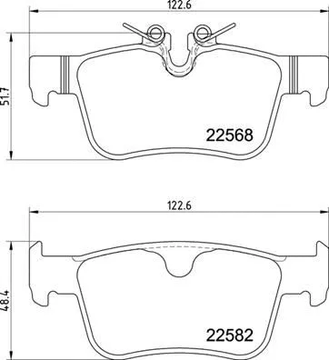 Brake Pad Set, disc brake (P86030)