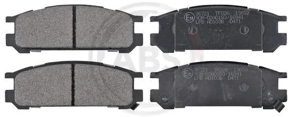 Brake Pad Set, disc brake (36721)