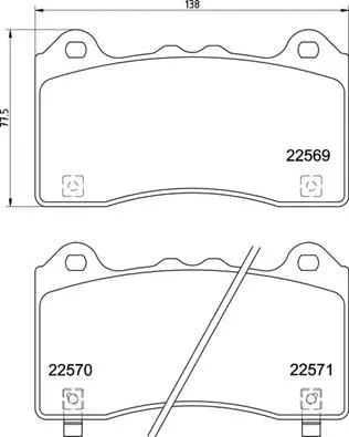 Brake Pad Set, disc brake (P24202)